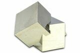 Shiny, Natural Pyrite Cube Cluster - Navajun, Spain #361808-1